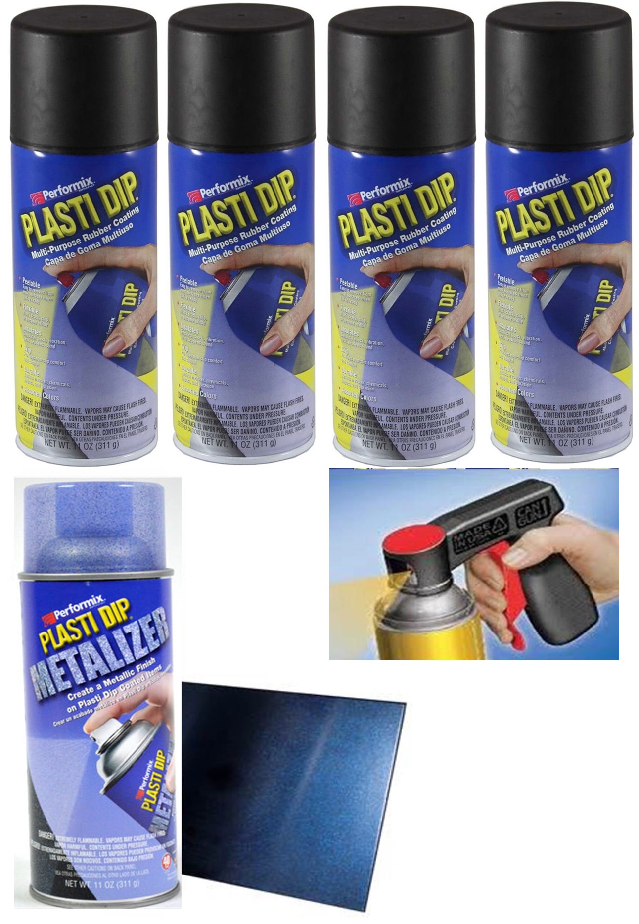 Black 4 + 1 Blue Met + CG